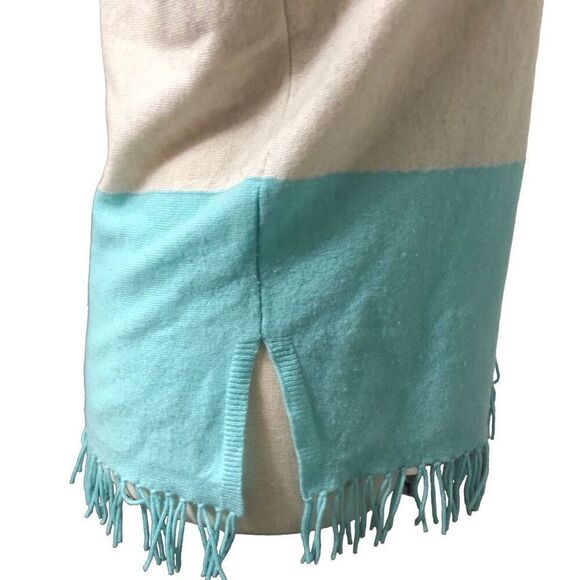 Lilly Pulitzer Womens Alessandra Cashmere Sweater XXS/XS Serene Blue Oatmeal - Picture 6 of 11